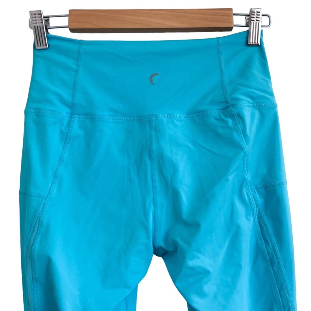 Zyia Athletic Stretch Turquoise Legging in Turquoise Blue Size 4 - Picture 4 of 12